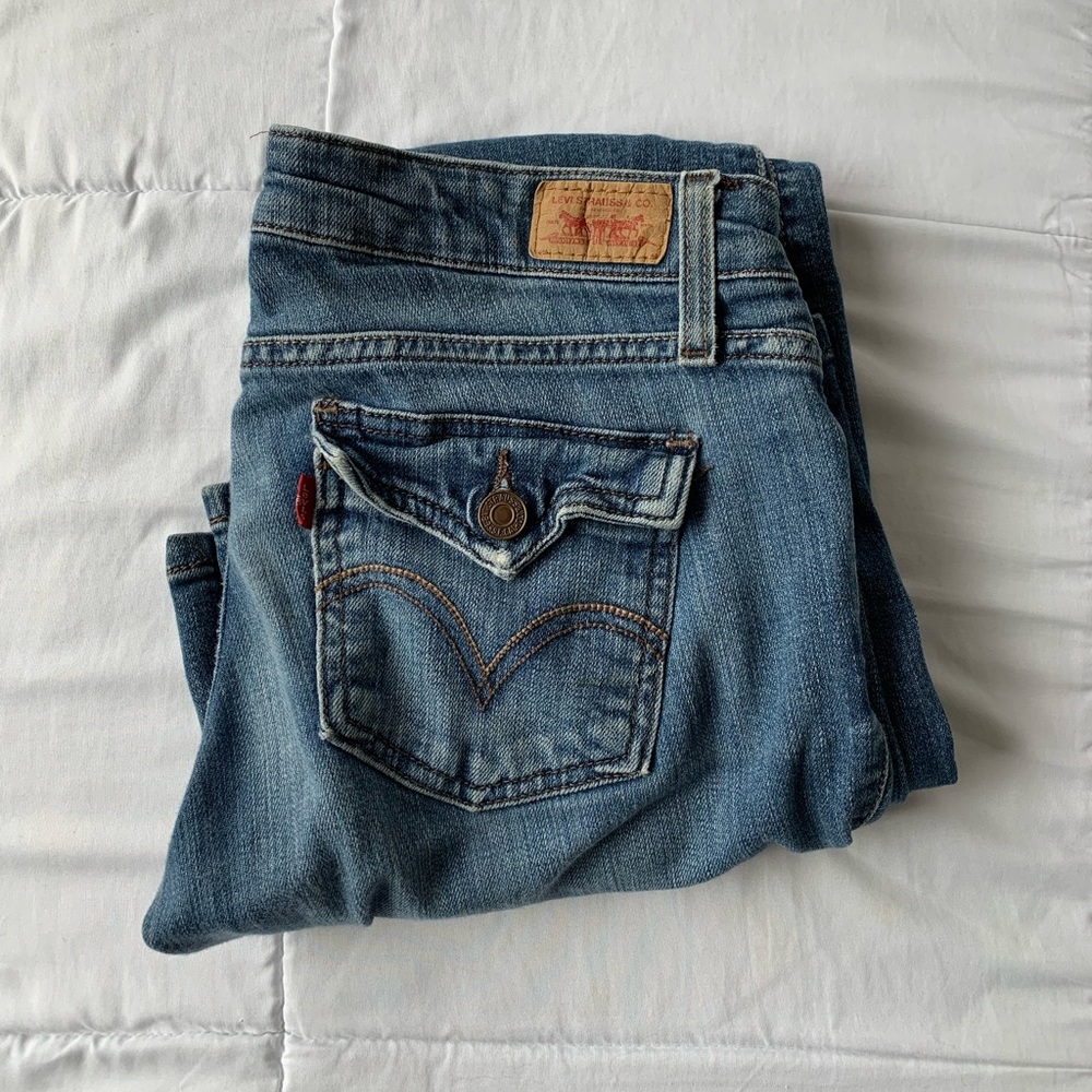 vintage boot cut levi jeans
